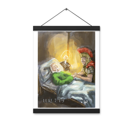 Advent Art series Day 9 Luke 7: 1-9 The Faith of the Centurion Print with hangers