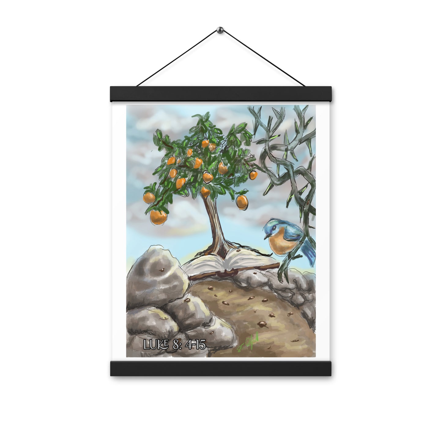 Advent Art series Day 11 Luke 8: 4-15 Parable of the Sower with hangers